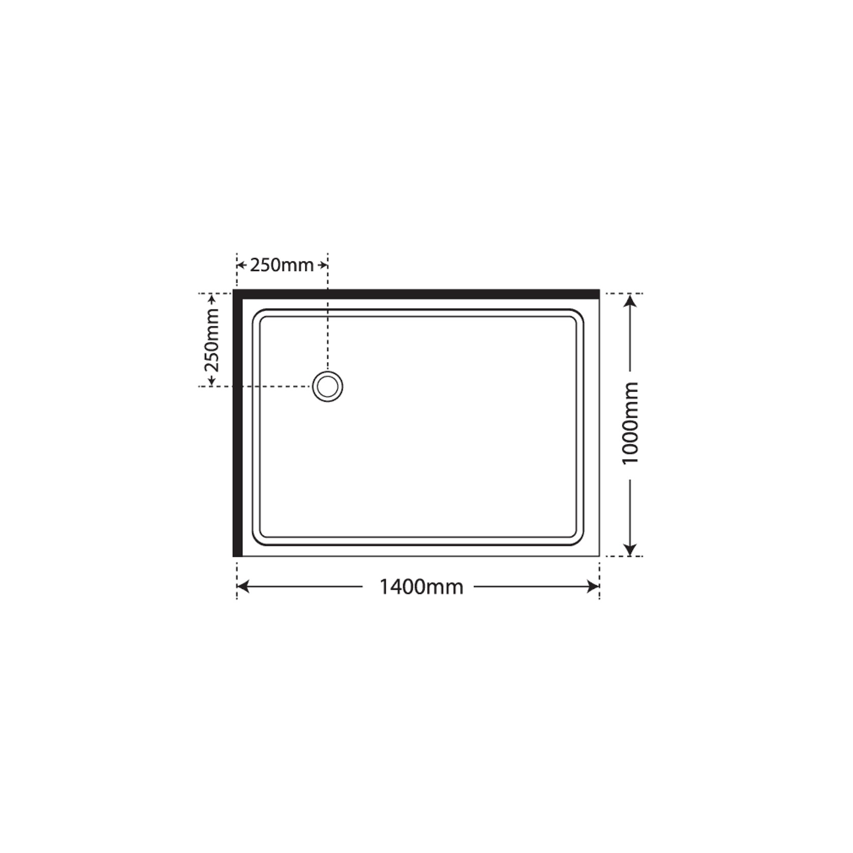 Premier Frameless 2 Sided Sliding Door Shower 1600×900 gallery detail image