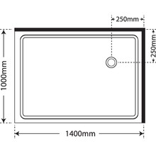 Premier Frameless 2 Sided Sliding Door Shower 1400×1000 gallery detail image