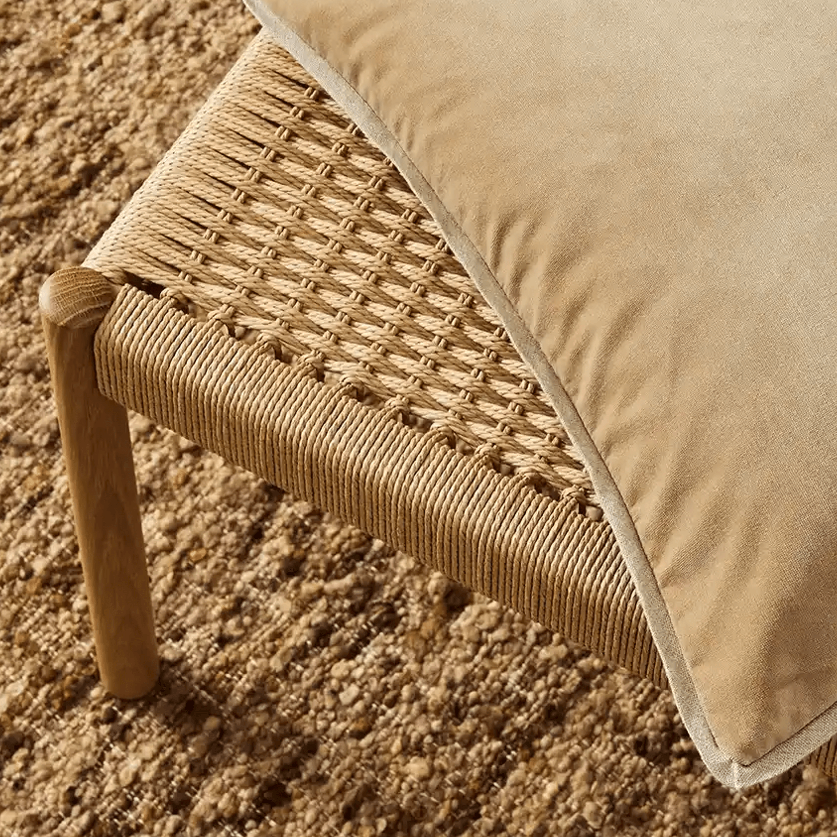Weave Home Francesca Cushion Cover - Mustard | Velvet gallery detail image
