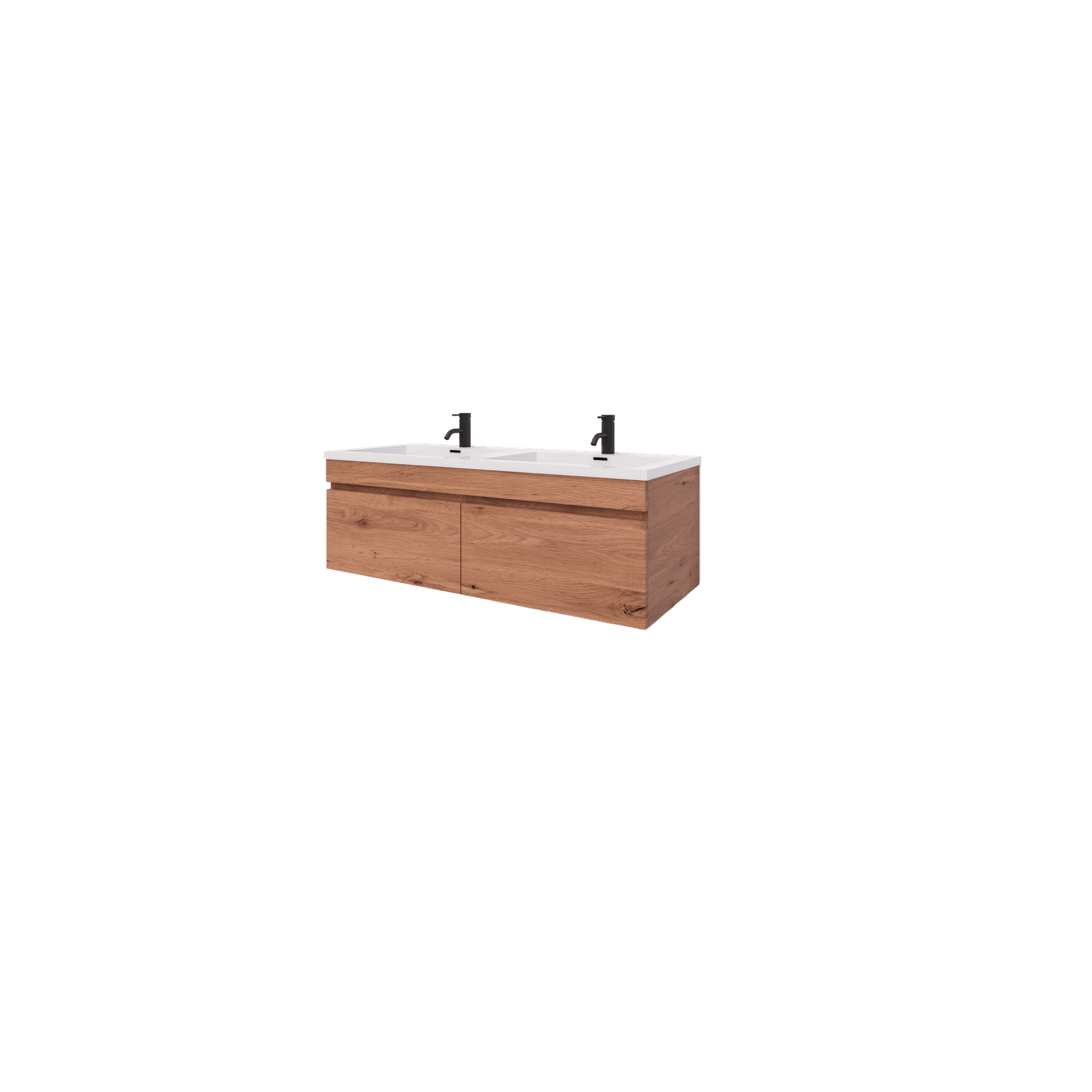 Code Lux 1500 Double Sink 2 Drawer Vanity - 5 Colours gallery detail image