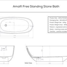 Amalfi Stone Freestanding Bath gallery detail image