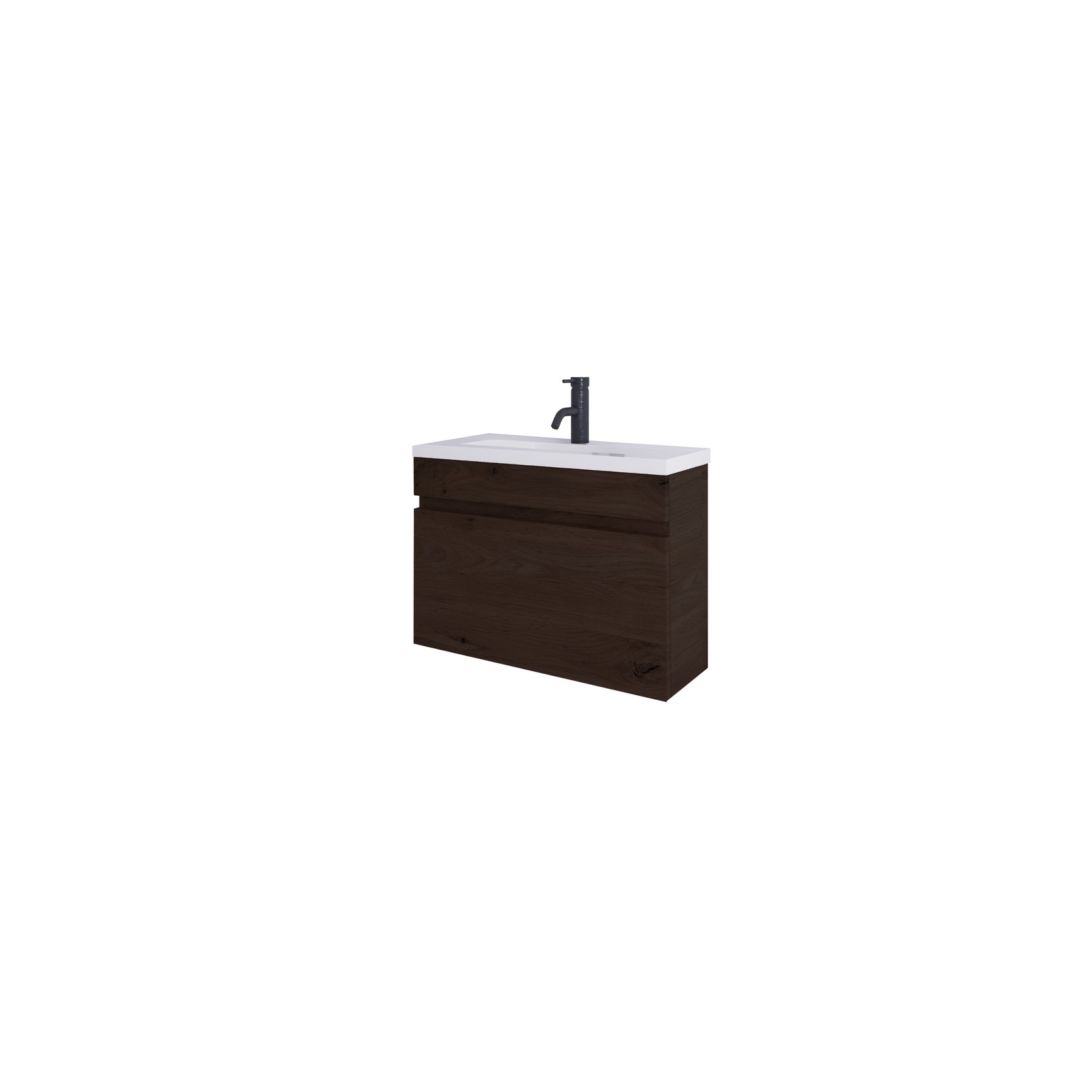 CODE LUX 600 SLIM SINGLE DRAWER VANITY RANGE - 5 COLOURS gallery detail image