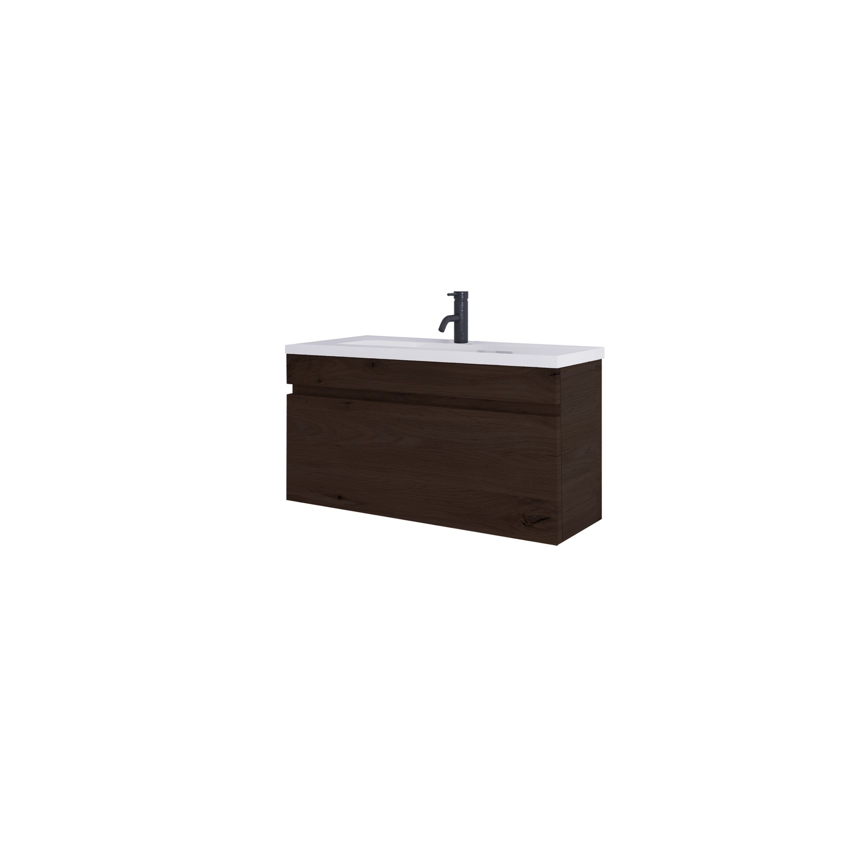 Code Lux 900 Slim Single Drawer Vanity Range - 5 Colours gallery detail image