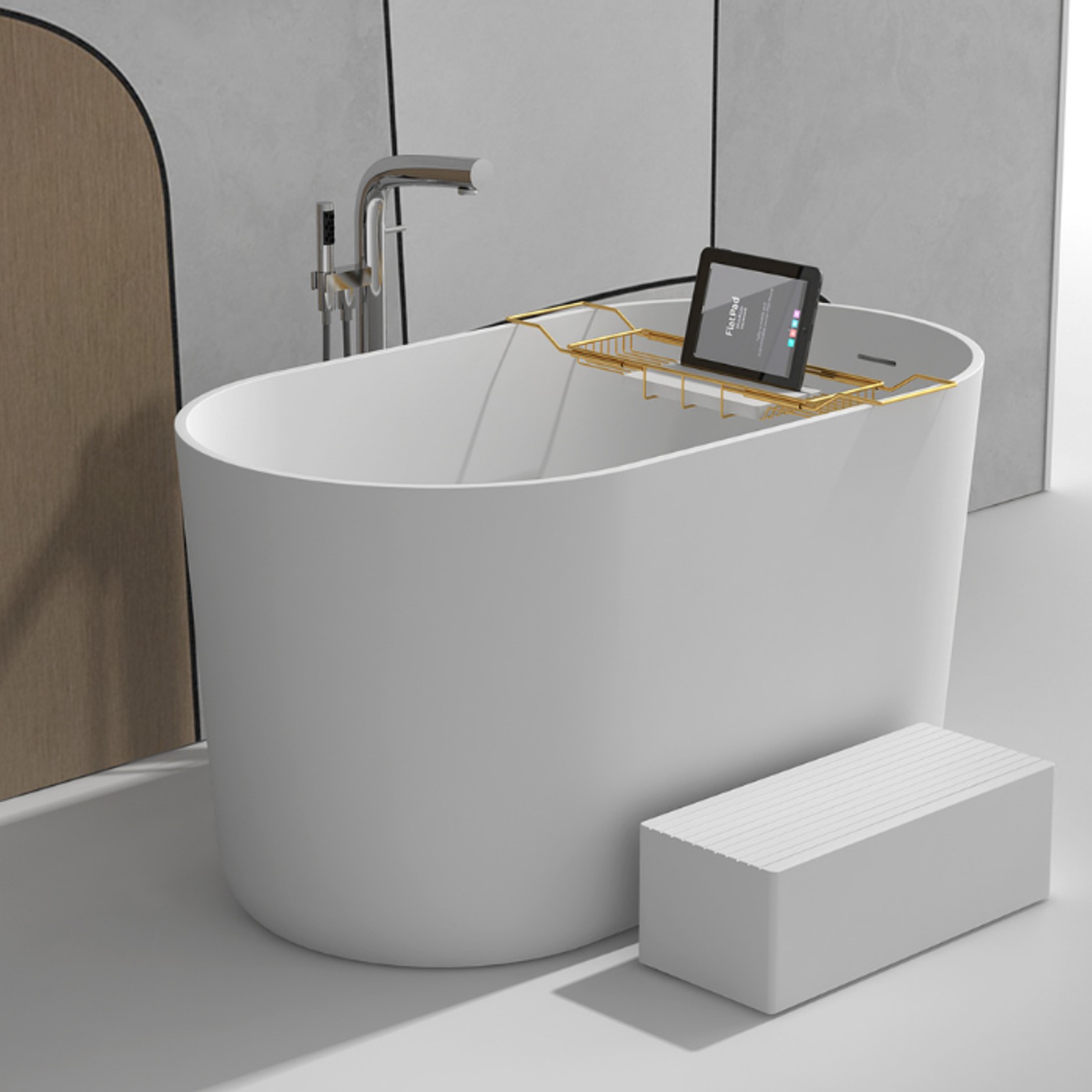 Gia Small Japanese Bath - Deep Sides - 1350mm - G65197 gallery detail image