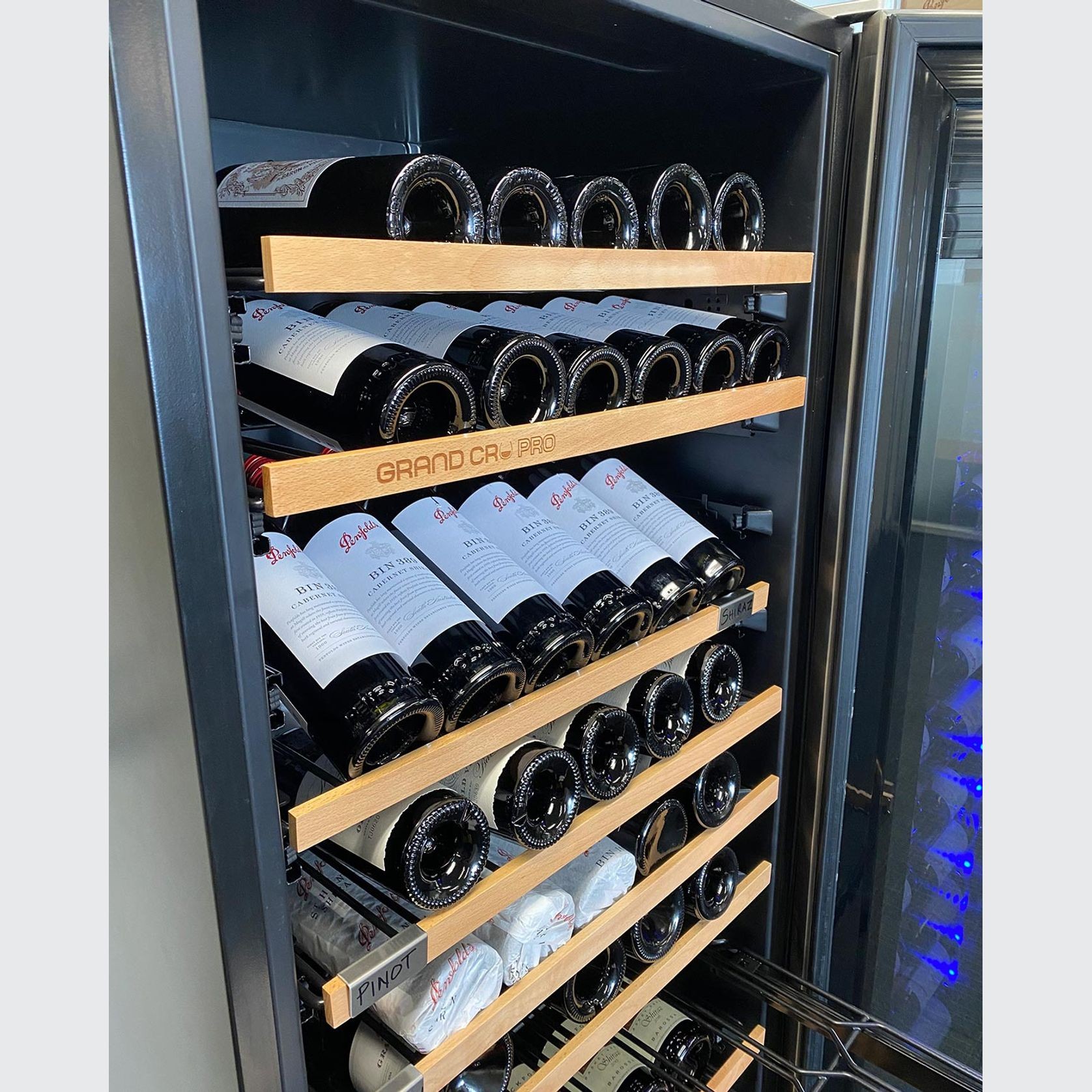 Grand Cru Black 183 Bottle Single Zone Wine Fridge gallery detail image