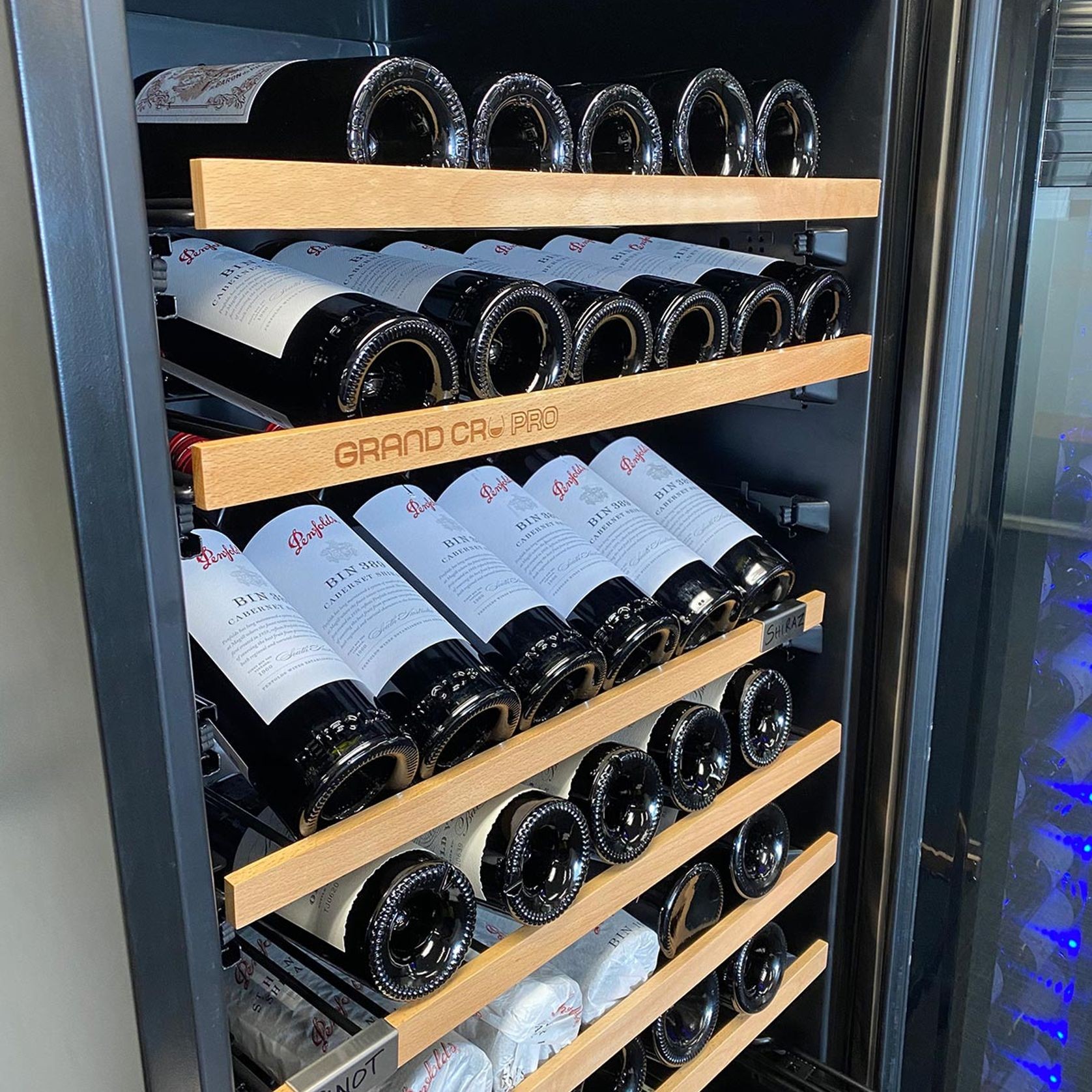Grand Cru Black 183 Bottle Single Zone Wine Fridge gallery detail image