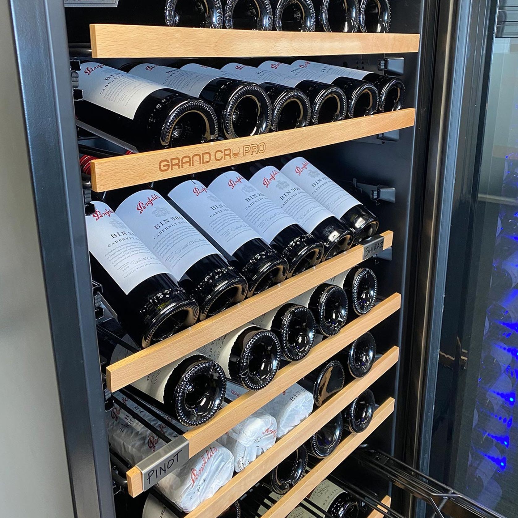 Grand Cru Black 366 Bottle Dual Zone Wine Fridge gallery detail image