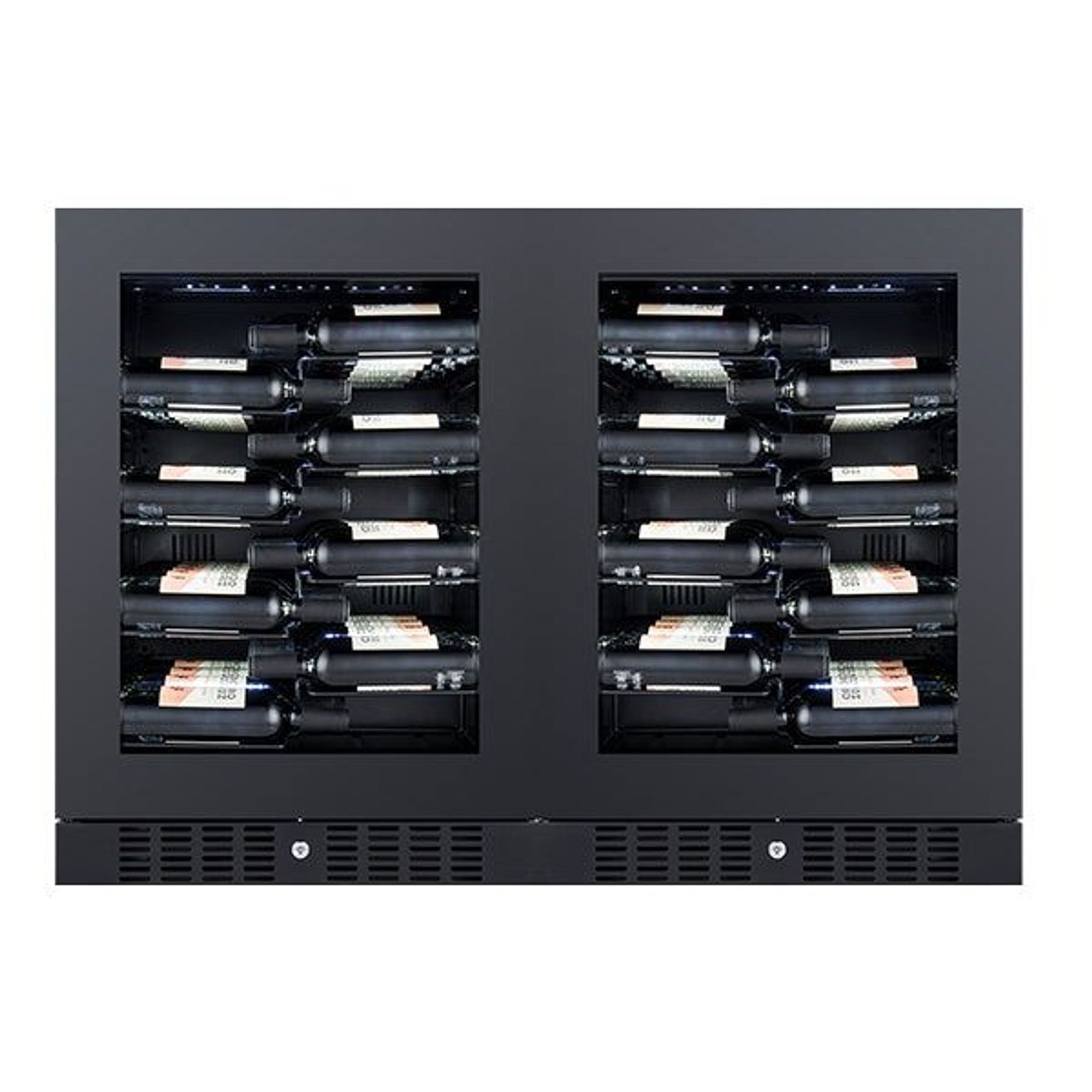 Grand Cru 80 Bottle 'Label View' Dual Zone Wine Fridge gallery detail image