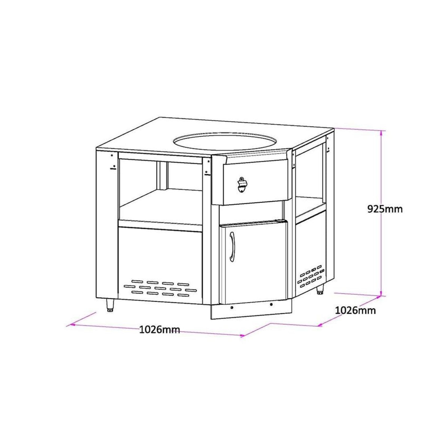 Kamado Corner Module | Deluxe Series gallery detail image