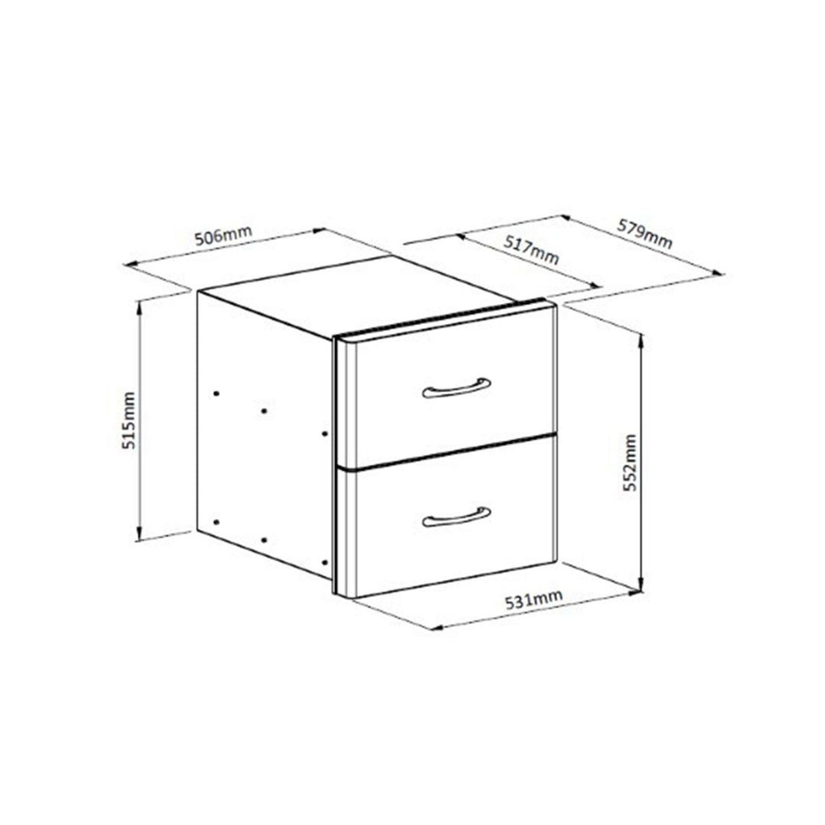 Double Drawer Unit | For In-Build gallery detail image