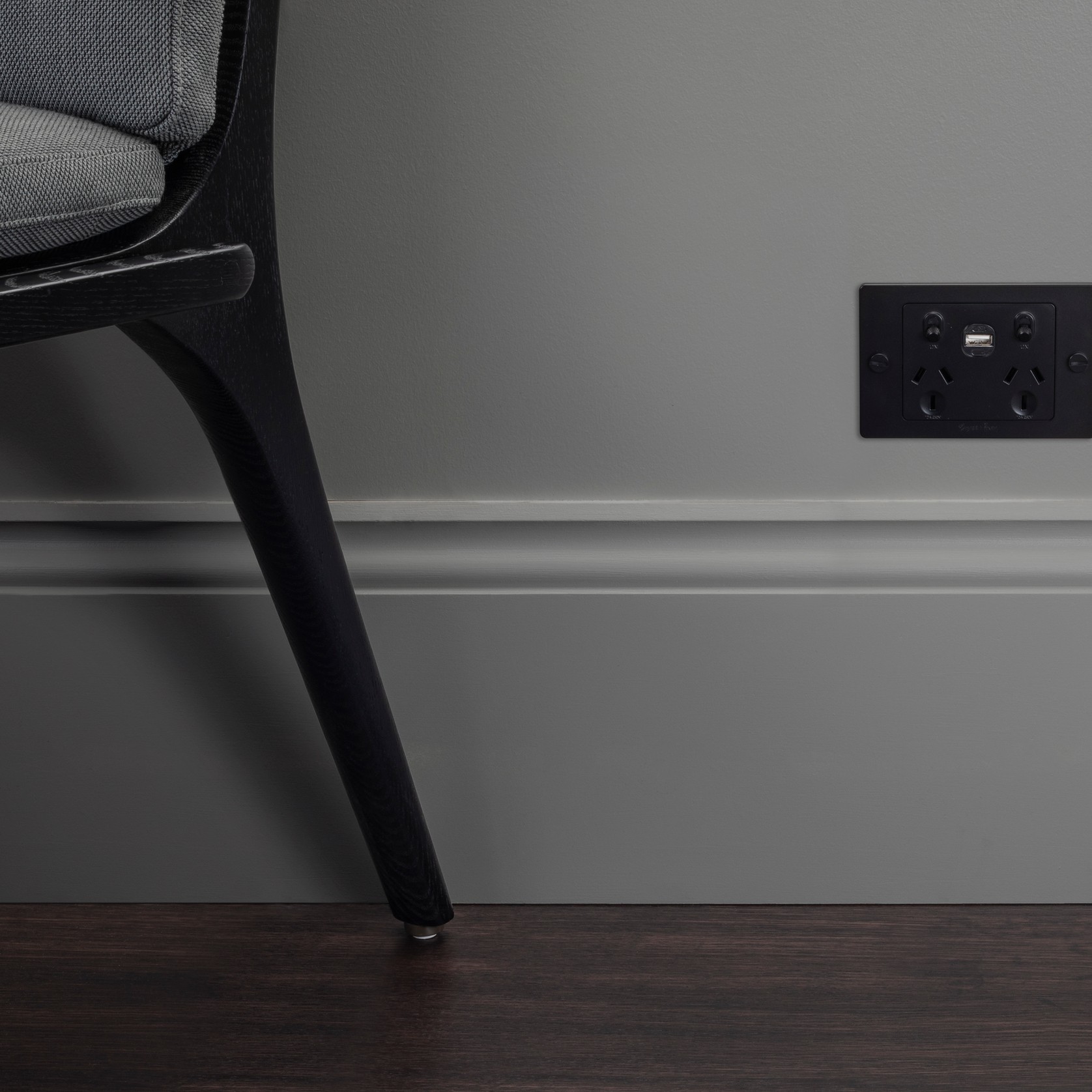 2 Gang GPO Socket Switch + Single USB A + C gallery detail image