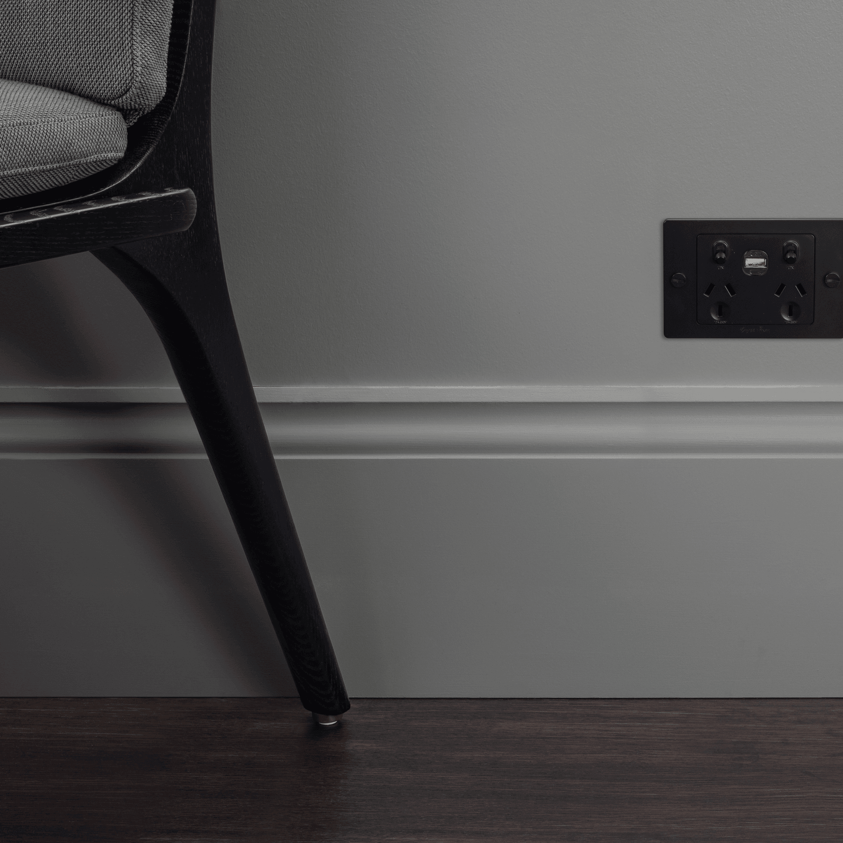 2 Gang GPO Socket Switch + Single USB A + C gallery detail image