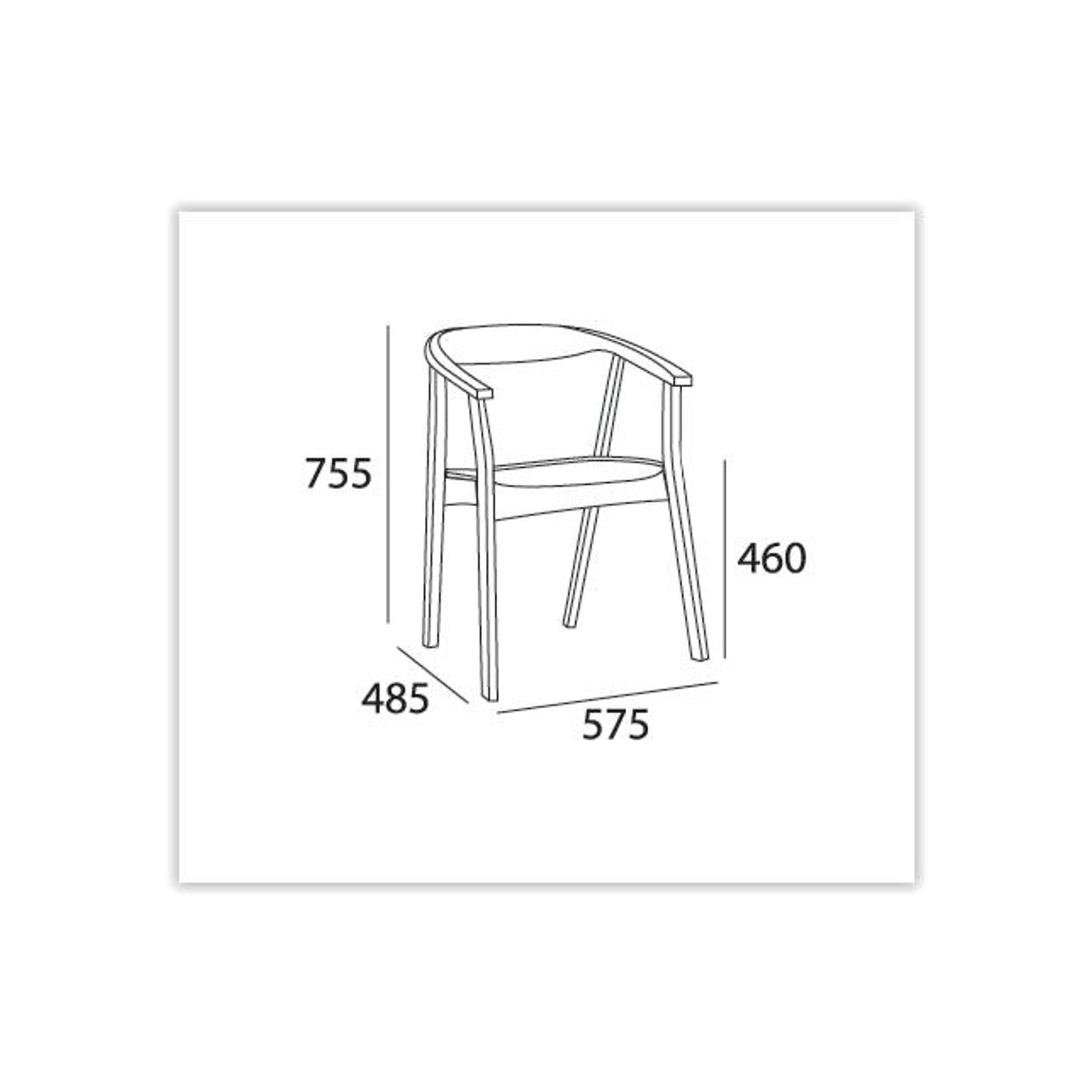 GRETA Dining Chair - Cocoa gallery detail image