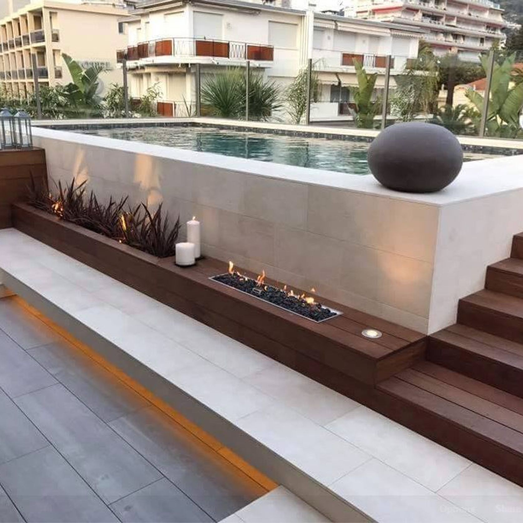 Planika Galio Insert Manual Rectangle Gas Pit Fire gallery detail image
