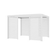 Atlantic & Caribbean Freestanding Pergola Slatted Privacy Wall gallery detail image