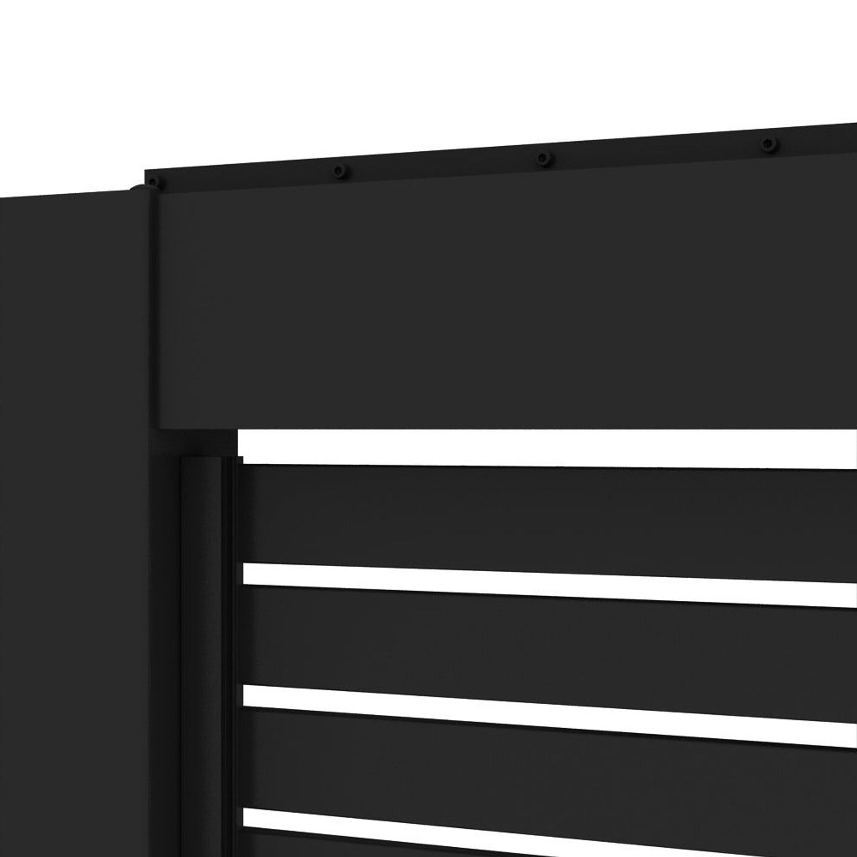 Baltic Wall Mounted Pergola Slatted Privacy Wall gallery detail image