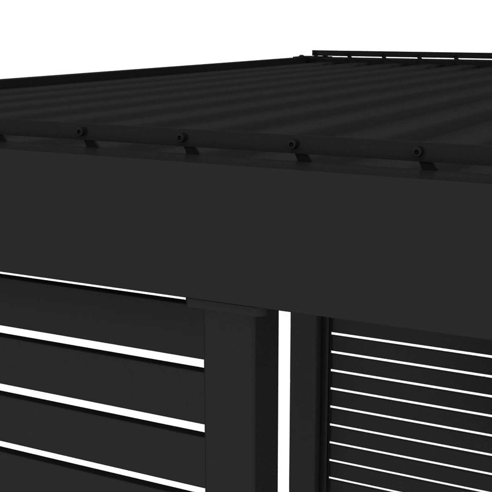 Baltic Freestanding Pergola Slatted Privacy Wall gallery detail image