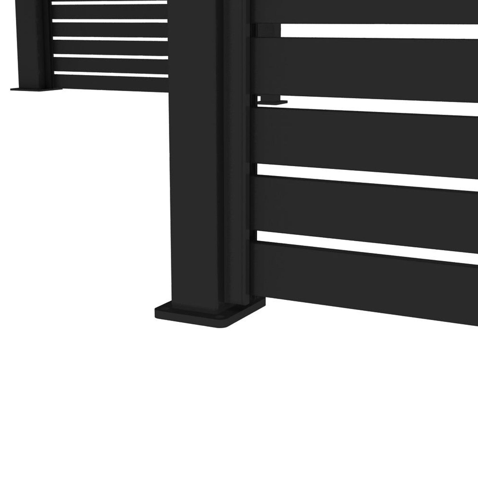 Baltic Wall Mounted Pergola Slatted Privacy Wall gallery detail image