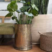 Antique Brass Tall Planter gallery detail image