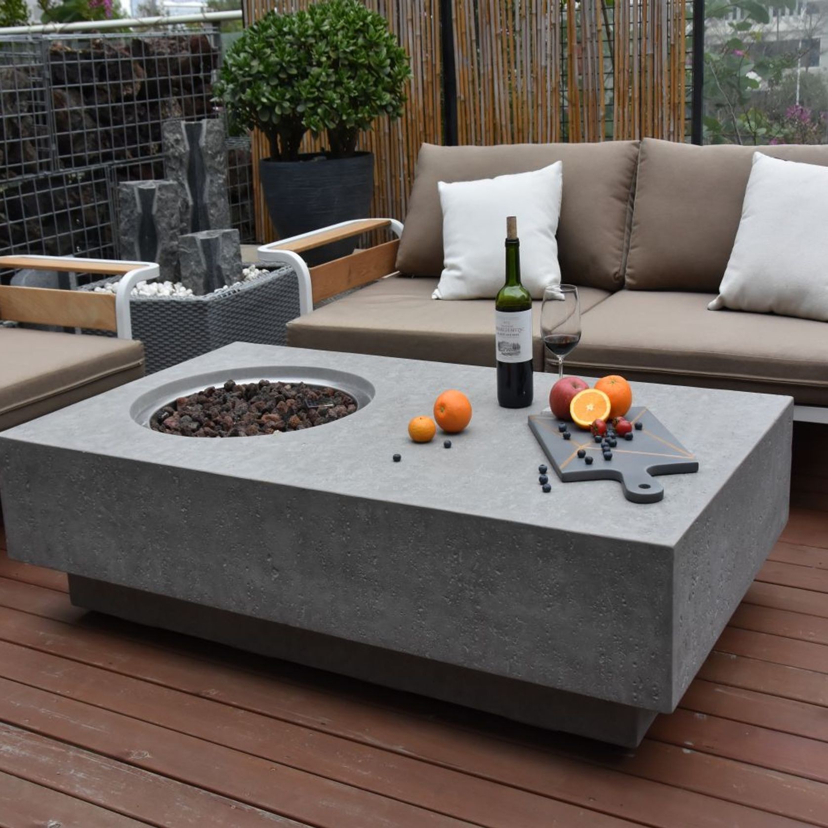 Whakaari Outdoor Gas Fire Pit gallery detail image