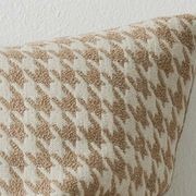 Weave Home Giovanni Cushion - Oatmeal | Bouclé Houndstooth gallery detail image
