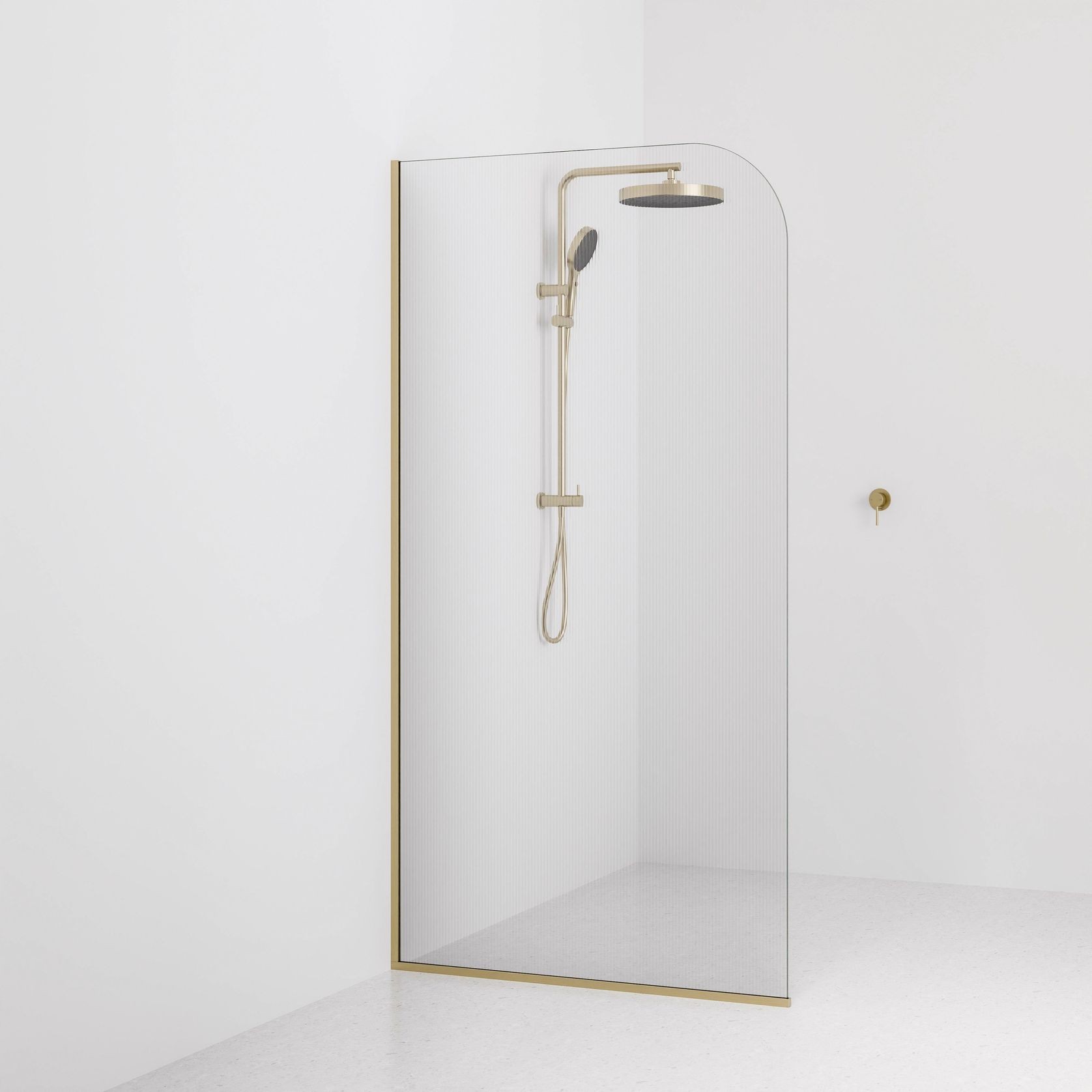 Code Pillar Shower Screen Glass Range | 1050MM gallery detail image