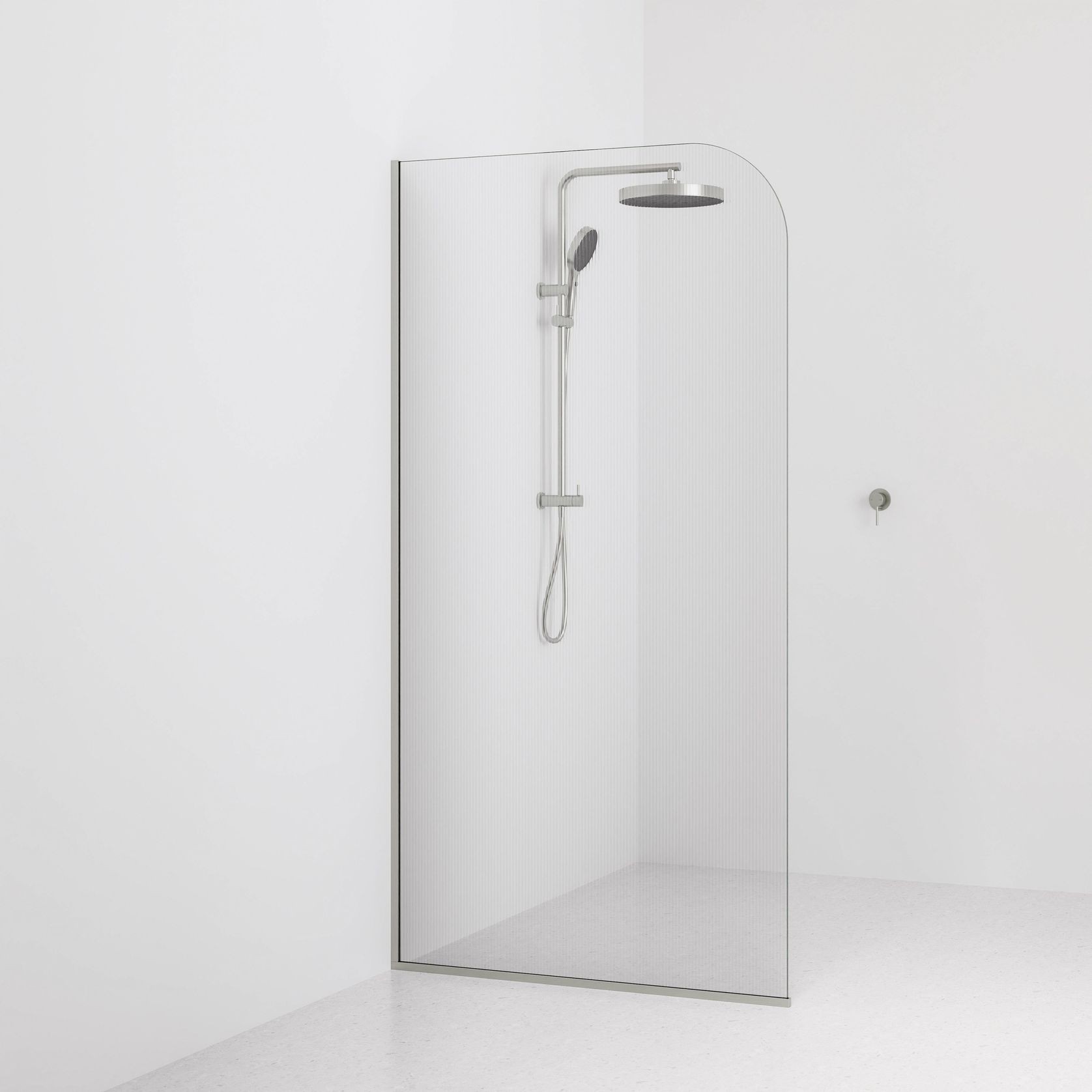 Code Pillar Shower Screen Glass Range | 1050MM gallery detail image