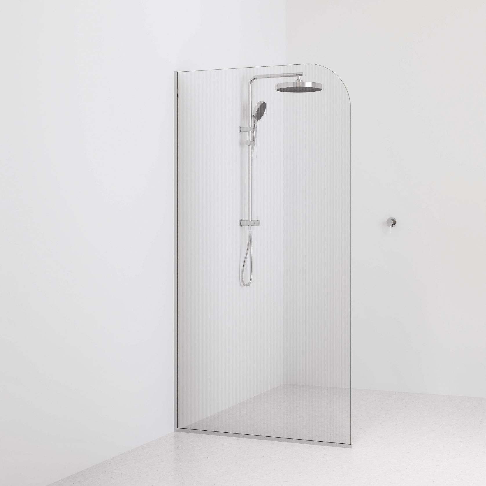 Code Pillar Shower Screen Glass Range | 1050MM gallery detail image