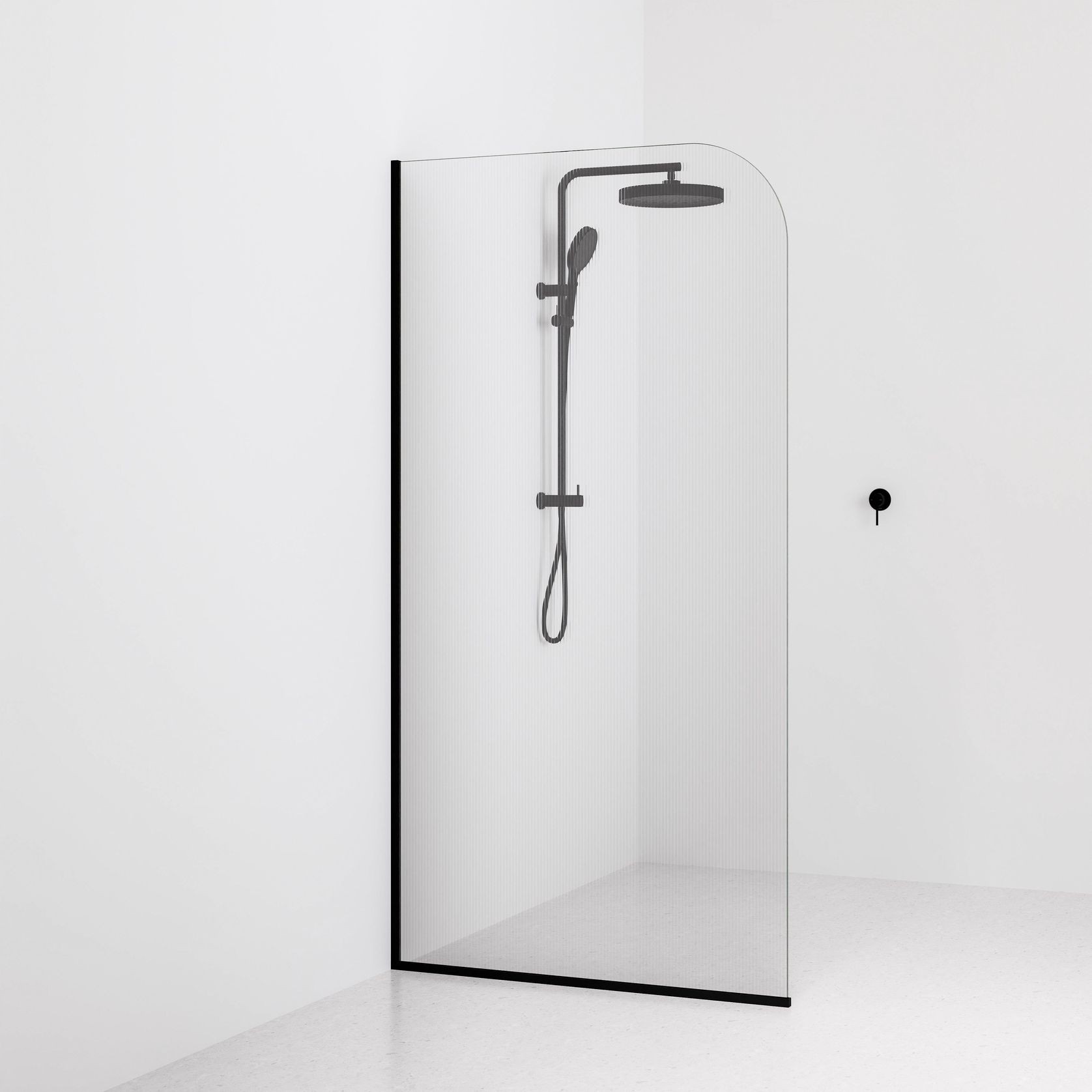 Code Pillar Shower Screen Glass Range | 1050MM gallery detail image