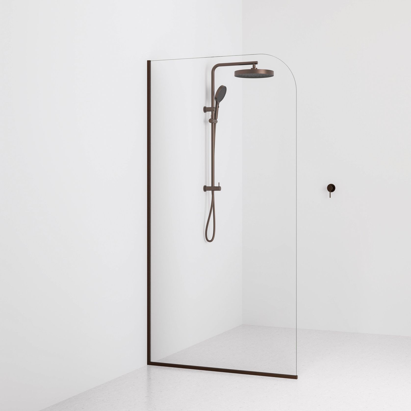 Code Super Clear Shower Screen Range | 1050mm gallery detail image