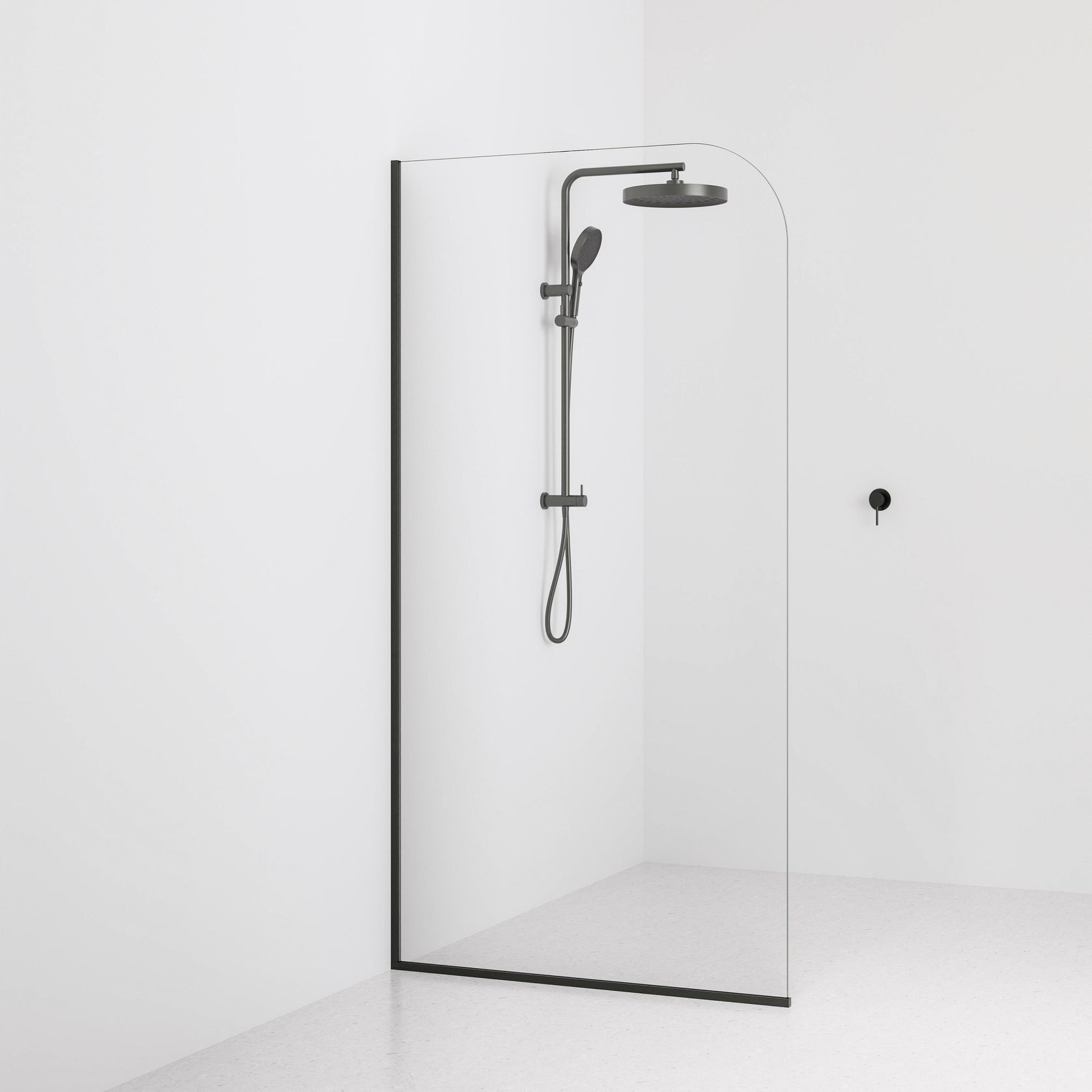 Code Super Clear Shower Screen Range | 1050mm gallery detail image