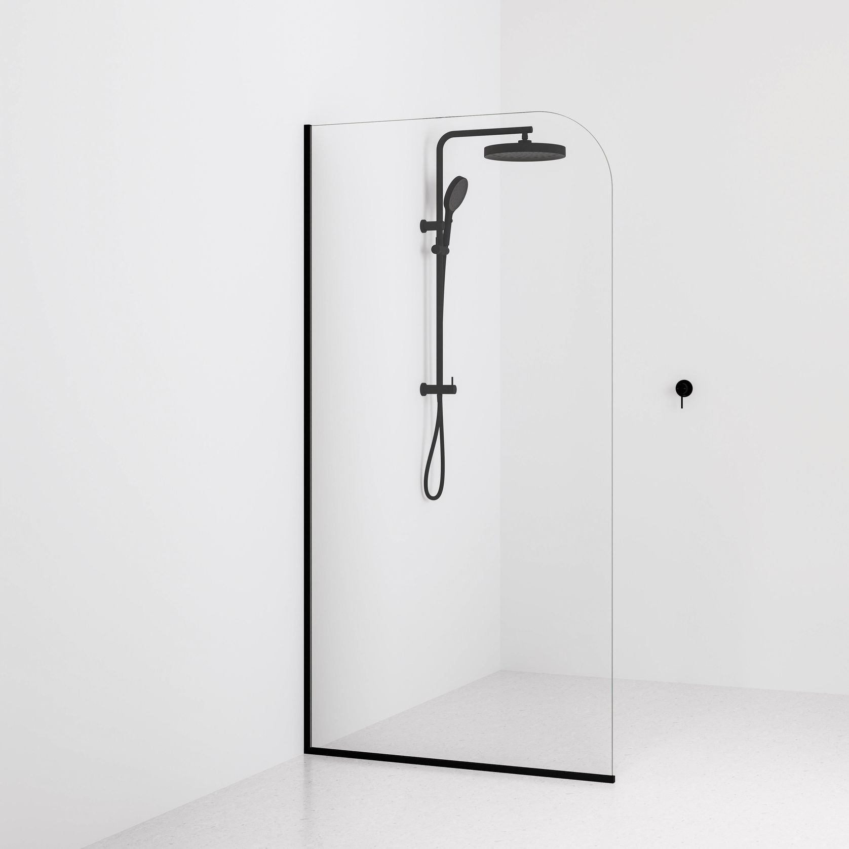 Code Super Clear Shower Screen Range | 1050mm gallery detail image