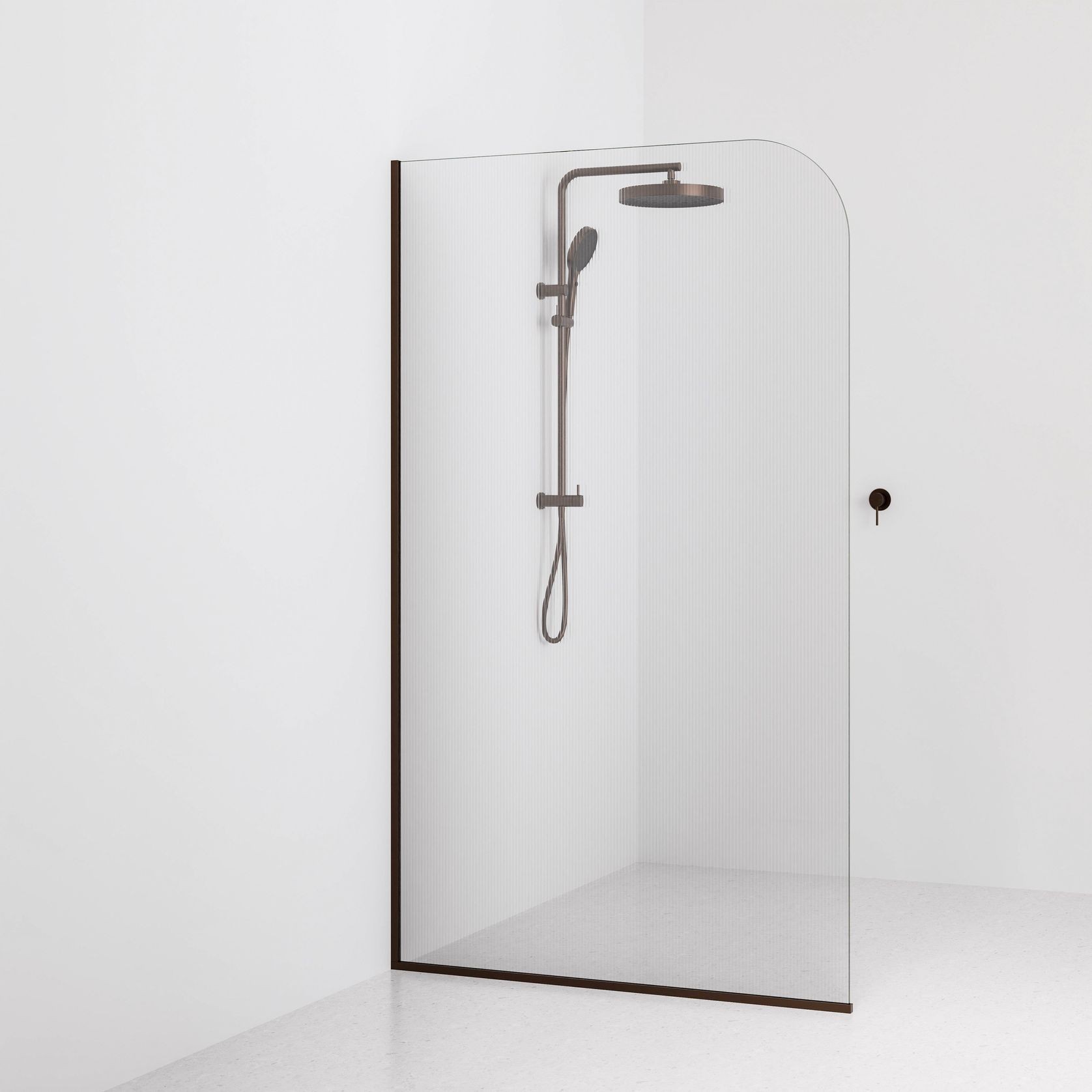 Code Pillar Shower Screen Glass Range | 1200MM gallery detail image