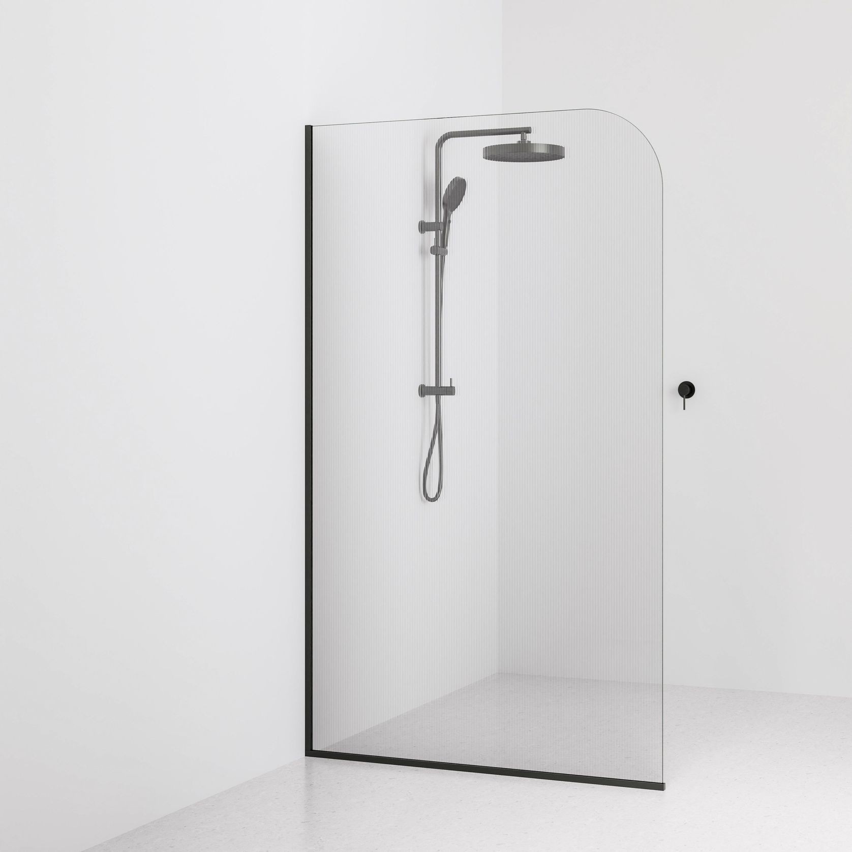 Code Pillar Shower Screen Glass Range | 1200MM gallery detail image