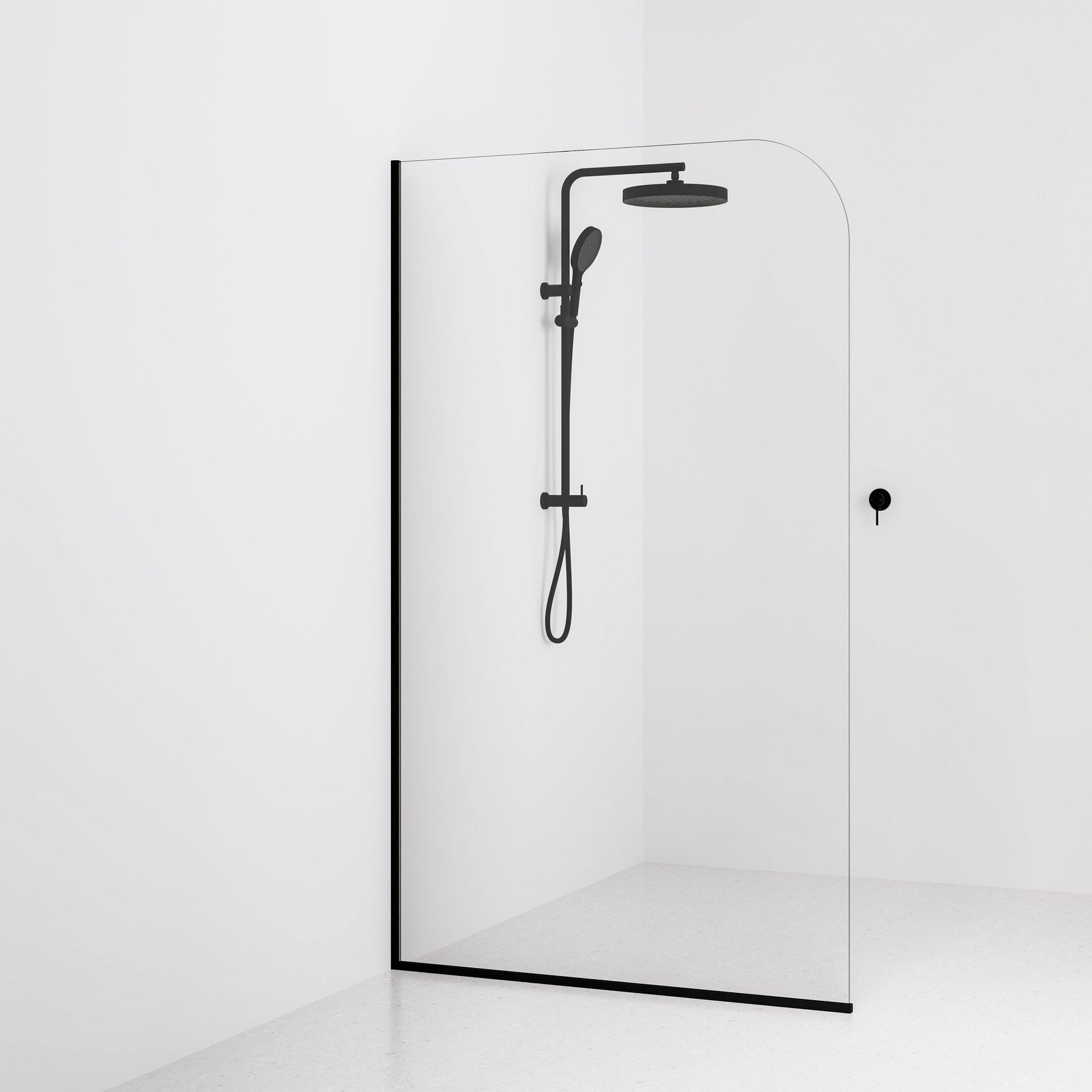 Code Super Clear Shower Screen Range | 1200mm gallery detail image