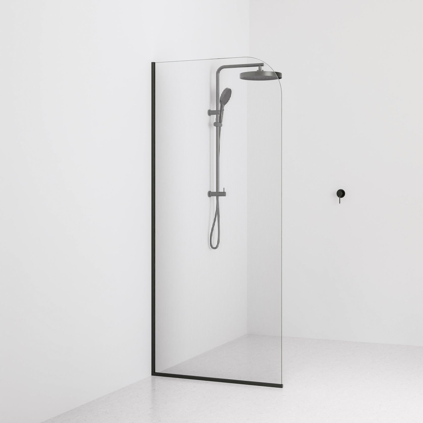 Code Pillar Shower Screen Glass Range | 900mm gallery detail image