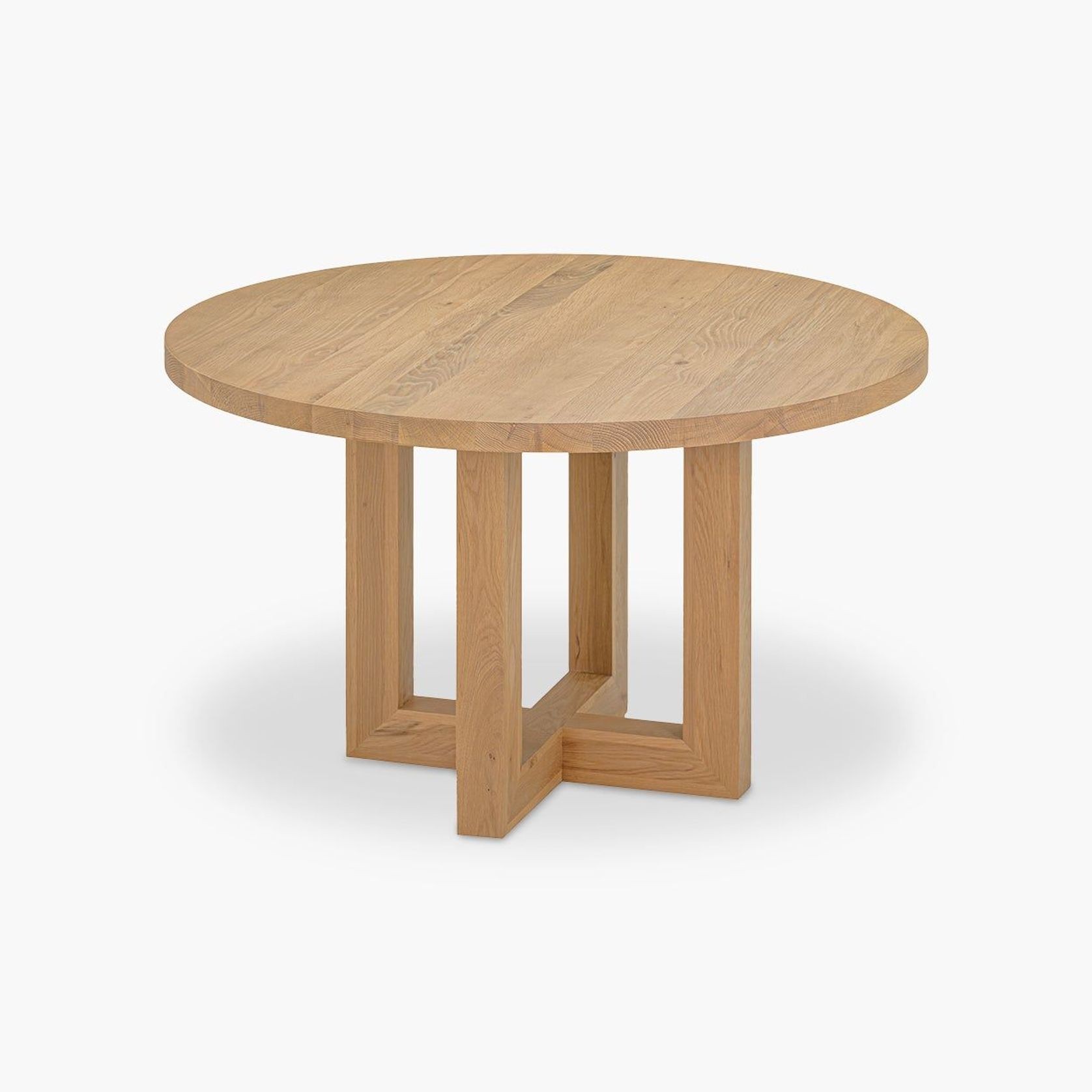 Oak Global Round Dining Table gallery detail image