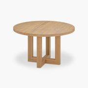 Oak Global Round Dining Table gallery detail image