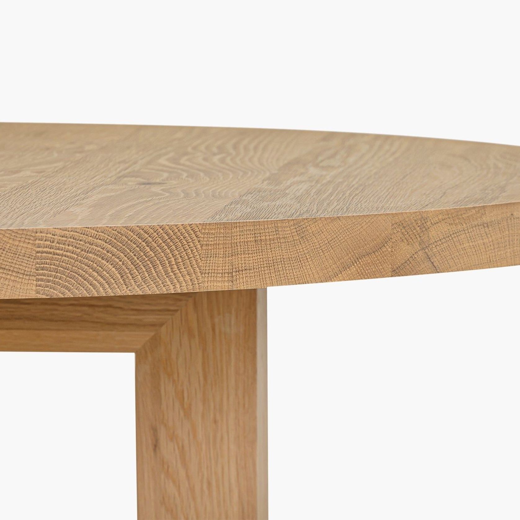 Solid Oak Global Round Dining Table gallery detail image