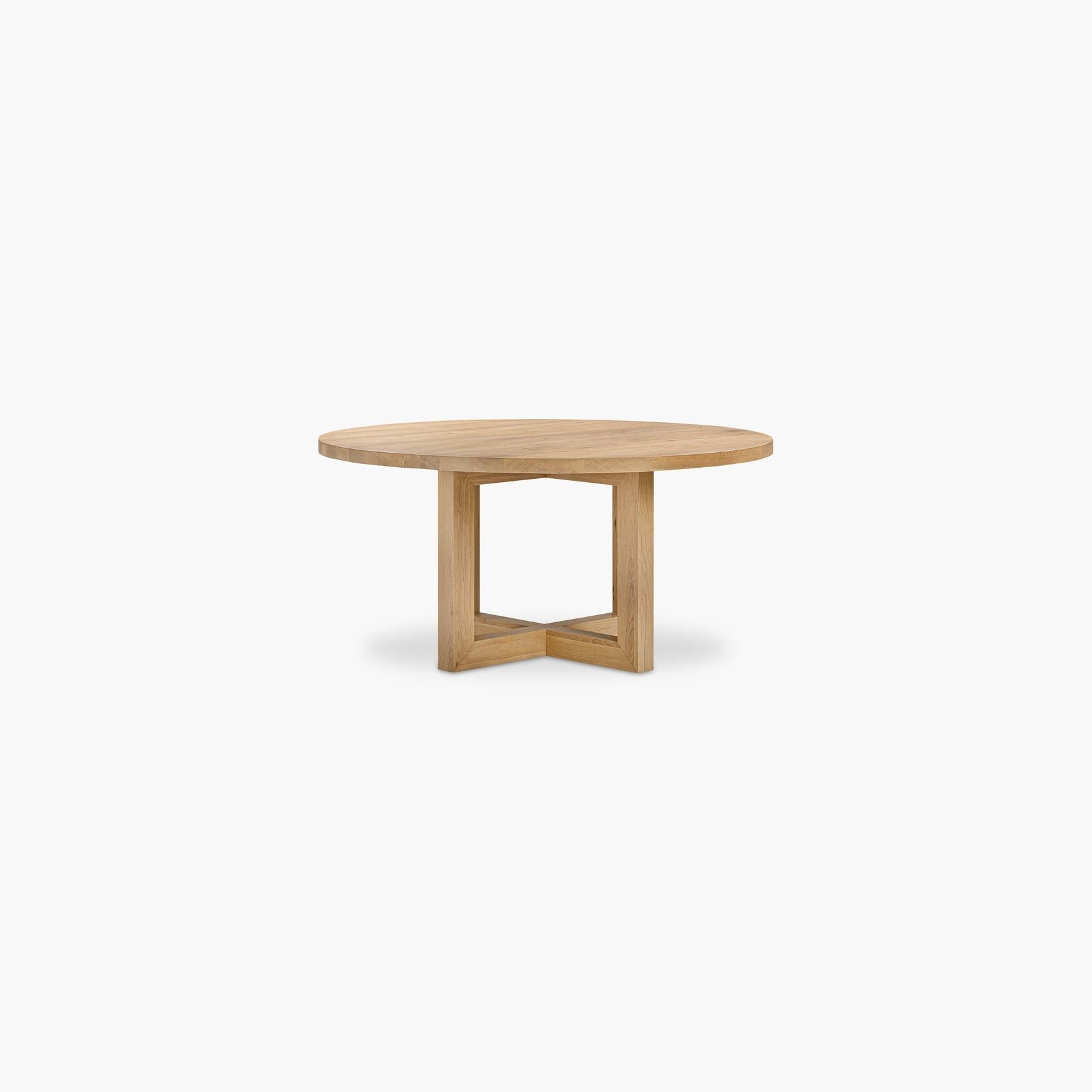 Solid Oak Global Round Dining Table gallery detail image