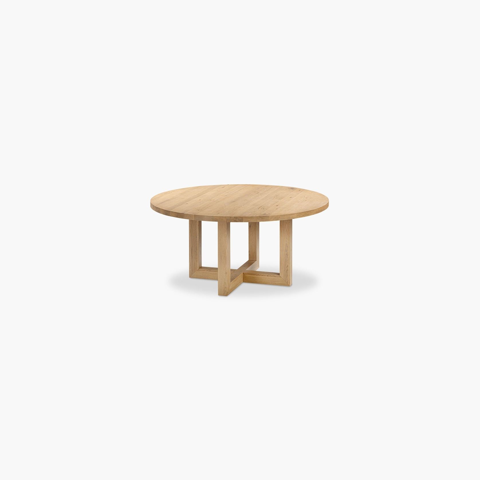 Solid Oak Global Round Dining Table gallery detail image