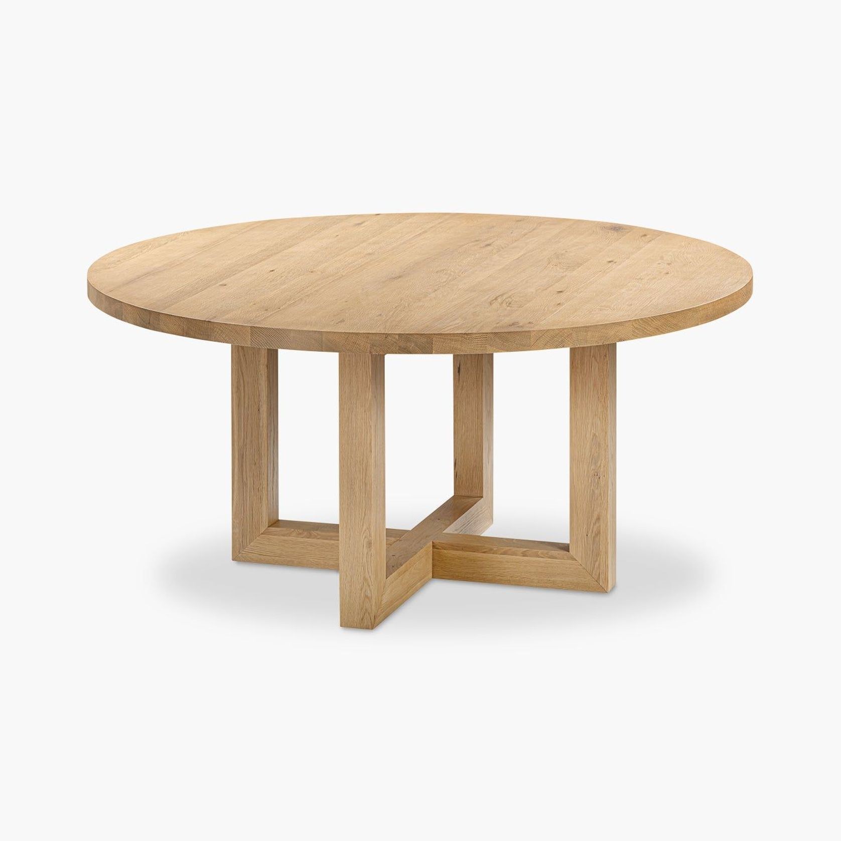 Oak Global Round Dining Table gallery detail image