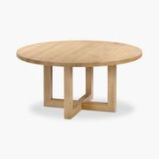 Oak Global Round Dining Table gallery detail image