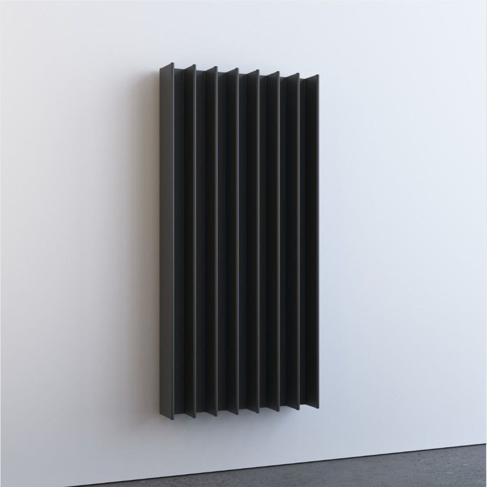 Double Gordon Heated Towel Rail | Dark Grey gallery detail image