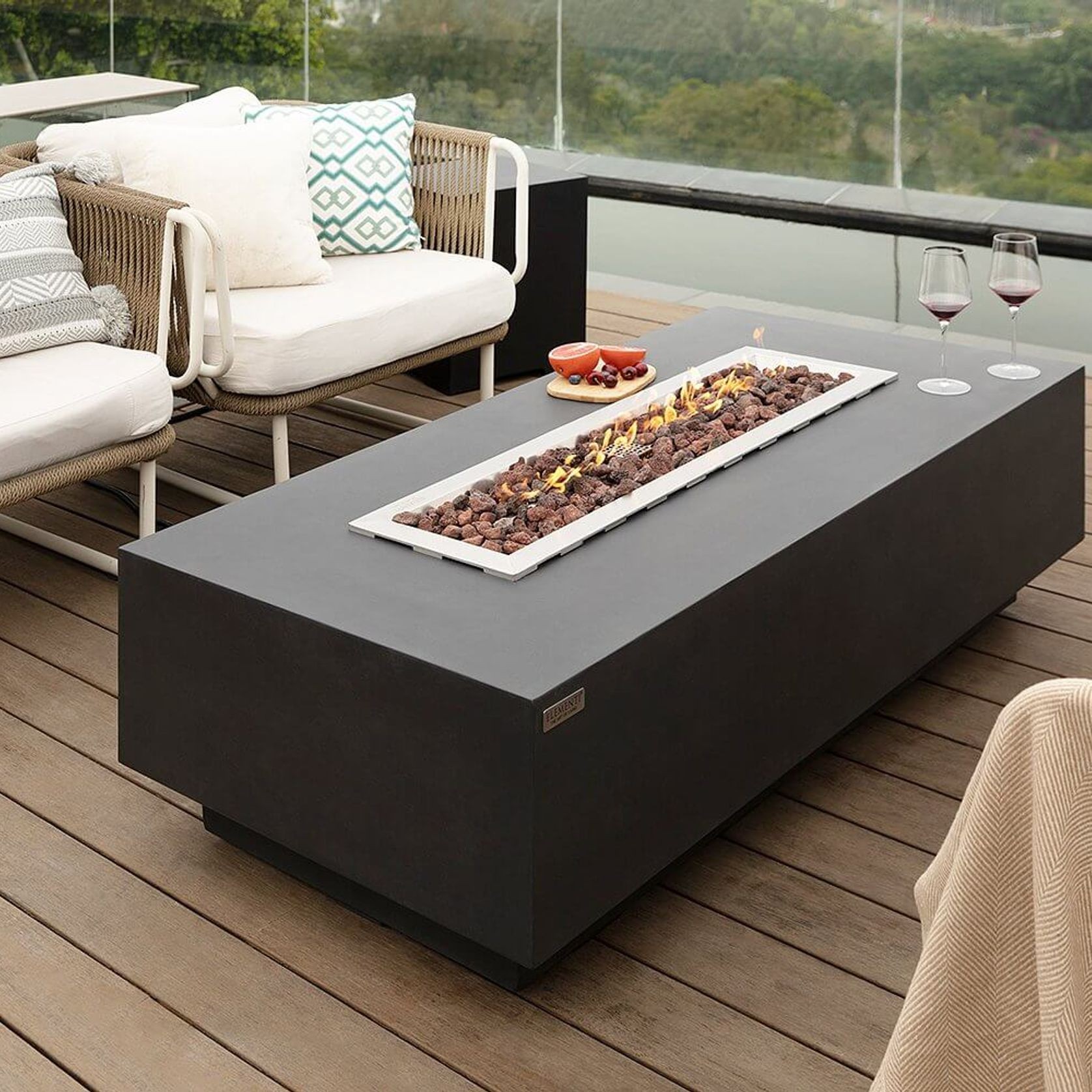 Granville Outdoor Gas Fire Pit Table gallery detail image