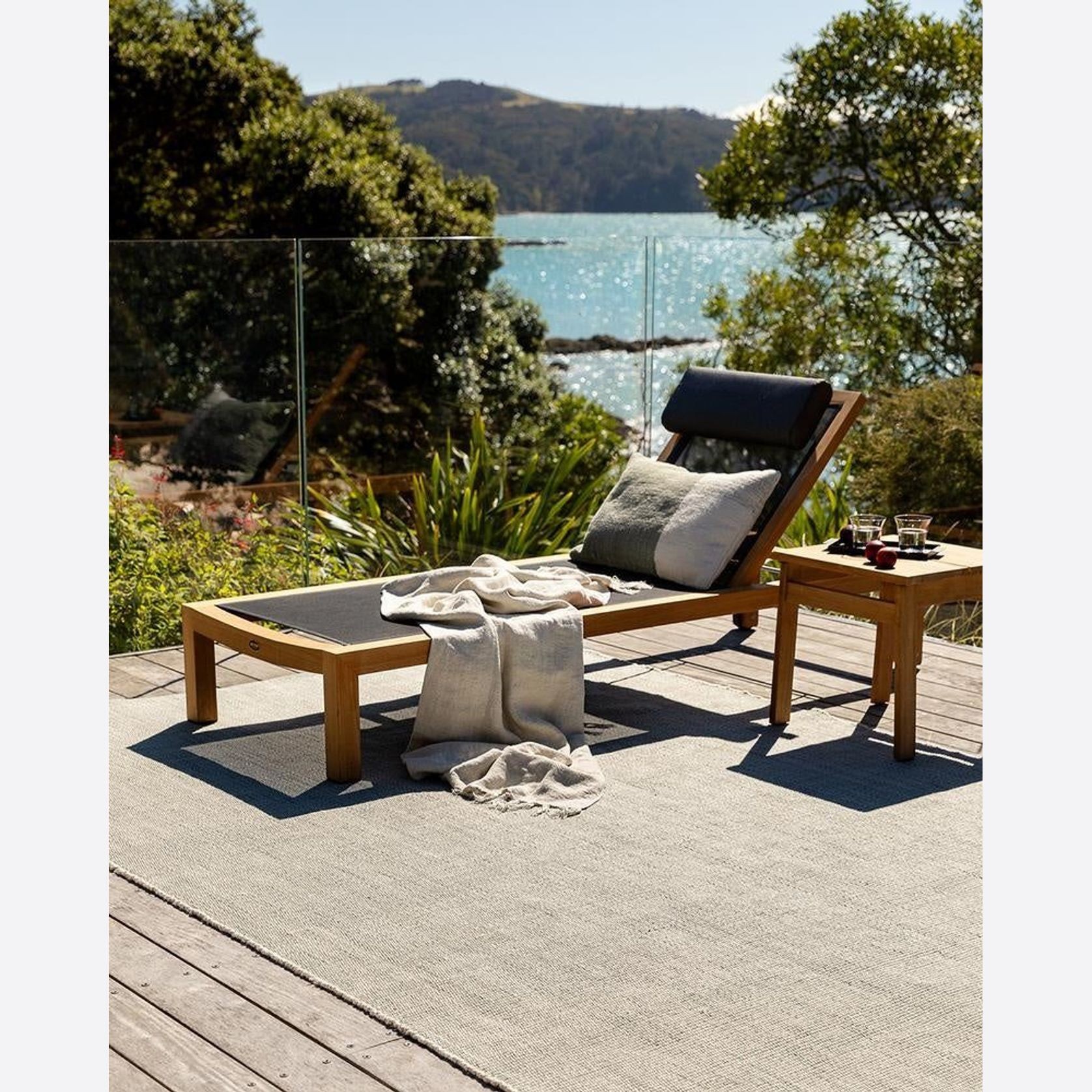 Baya Lonsdale Floor Rug - Eucalyptus | Indoor or Outdoor gallery detail image