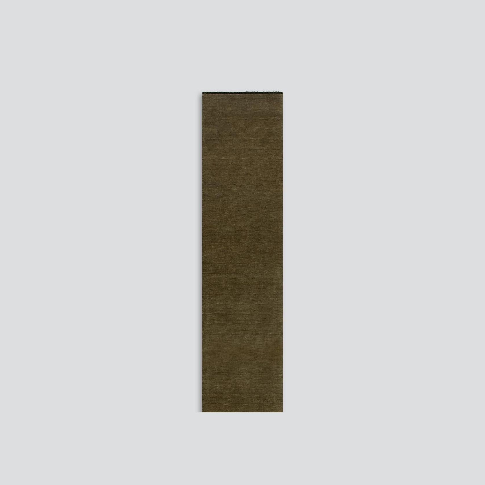 Baya Sandringham 100% NZ Wool Floor Runner Rug - Moss gallery detail image