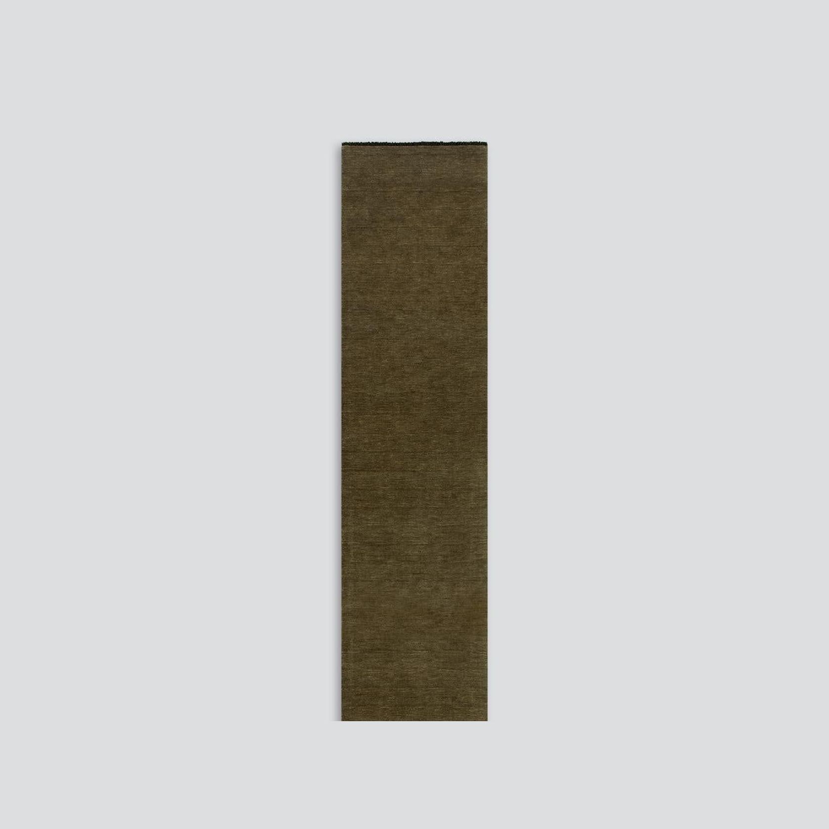 Baya Sandringham 100% NZ Wool Floor Runner Rug - Moss gallery detail image