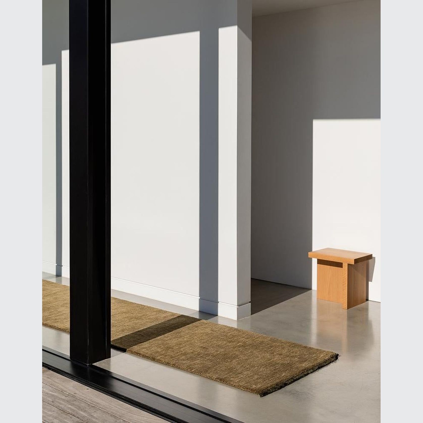 Baya Sandringham 100% NZ Wool Floor Runner Rug - Moss gallery detail image