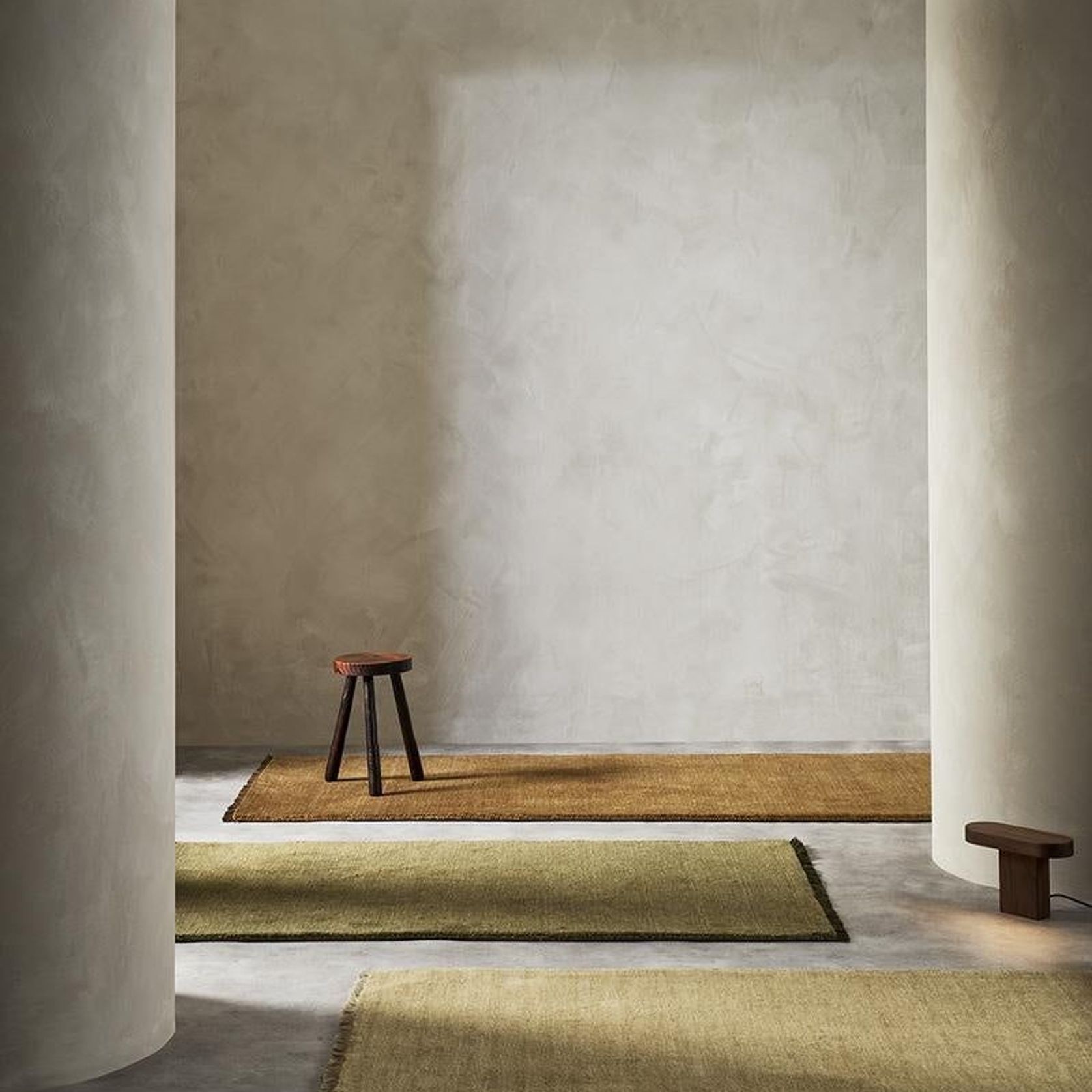 Baya Sandringham 100% NZ Wool Floor Runner Rug - Moss gallery detail image